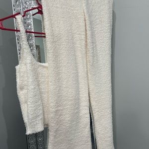 Skims Cozy knit pants and tank NWT size l/xl